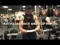 HIGH VOLUME BACK AND BICEP ROUTINE