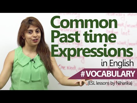 English lesson - Common Past Time Expressions ( Learn English)