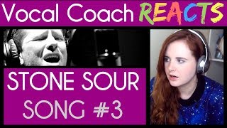 Vocal Coach reacts to Stone Sour (Corey Taylor) - Song #3
