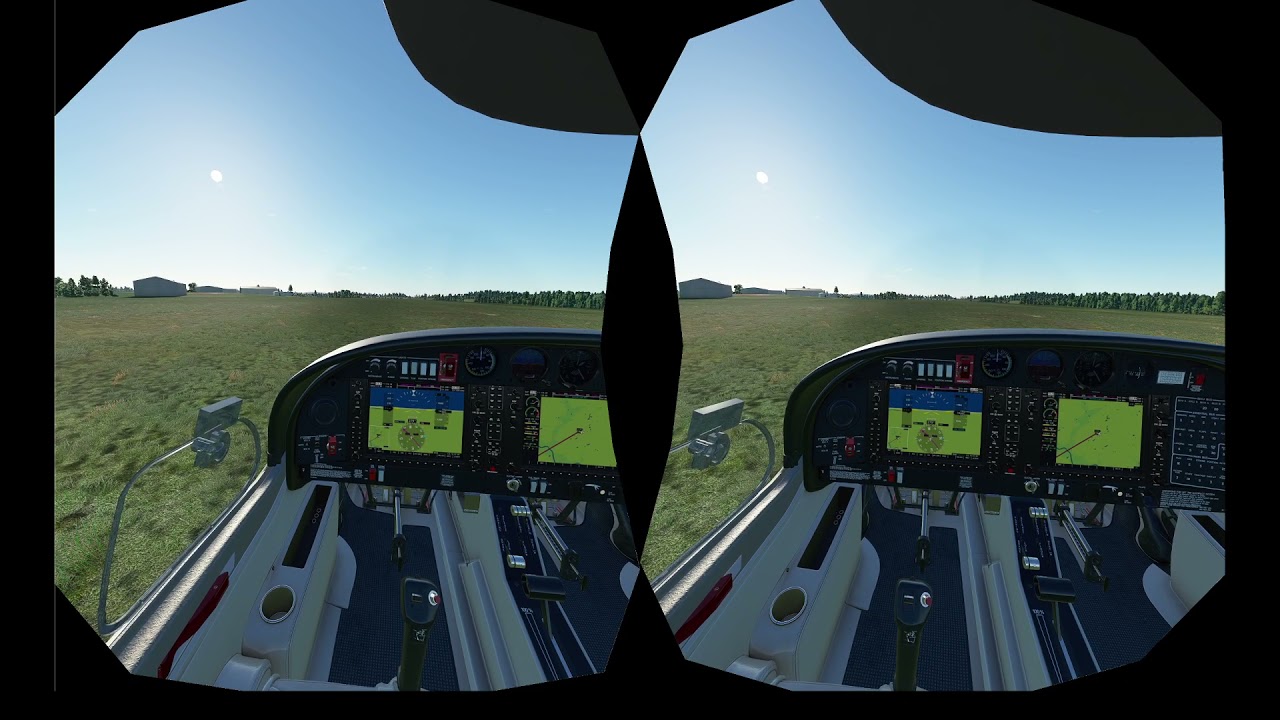 VR Vive Cosmos cockpit controls flicker in right eye - Virtual