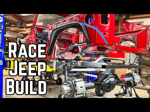 Building Out A Custom Long Arm Suspension! Ultra4 Jeep Build - Ep8