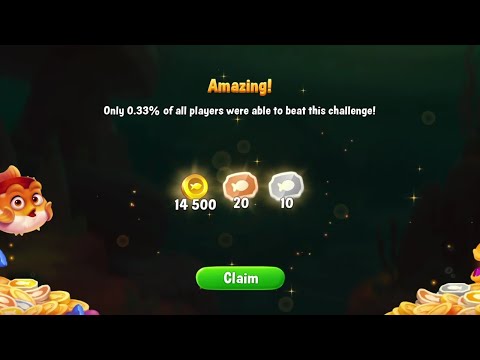 @Fishdom Win Strikes Super Hard Level 5968 - Special Level 5970 Challenge.