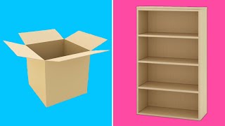 5 CARDBOARD FURNITURES IDEAS | BEST OUT OF WASTE CRAFT | EASY CARDBOARD DIY | WASTE MATERIAL CRAFT