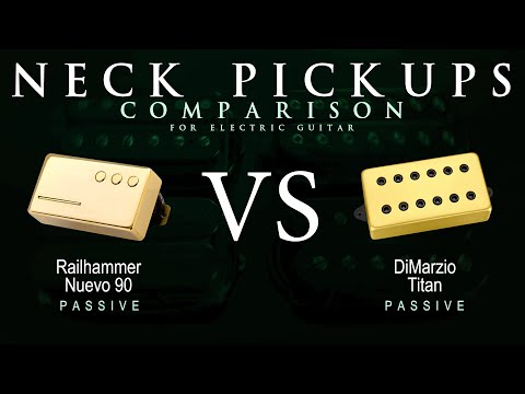 Railhammer NUEVO 90 vs DiMarzio TITAN - Neck Guitar Pickup Comparison Tone Demo