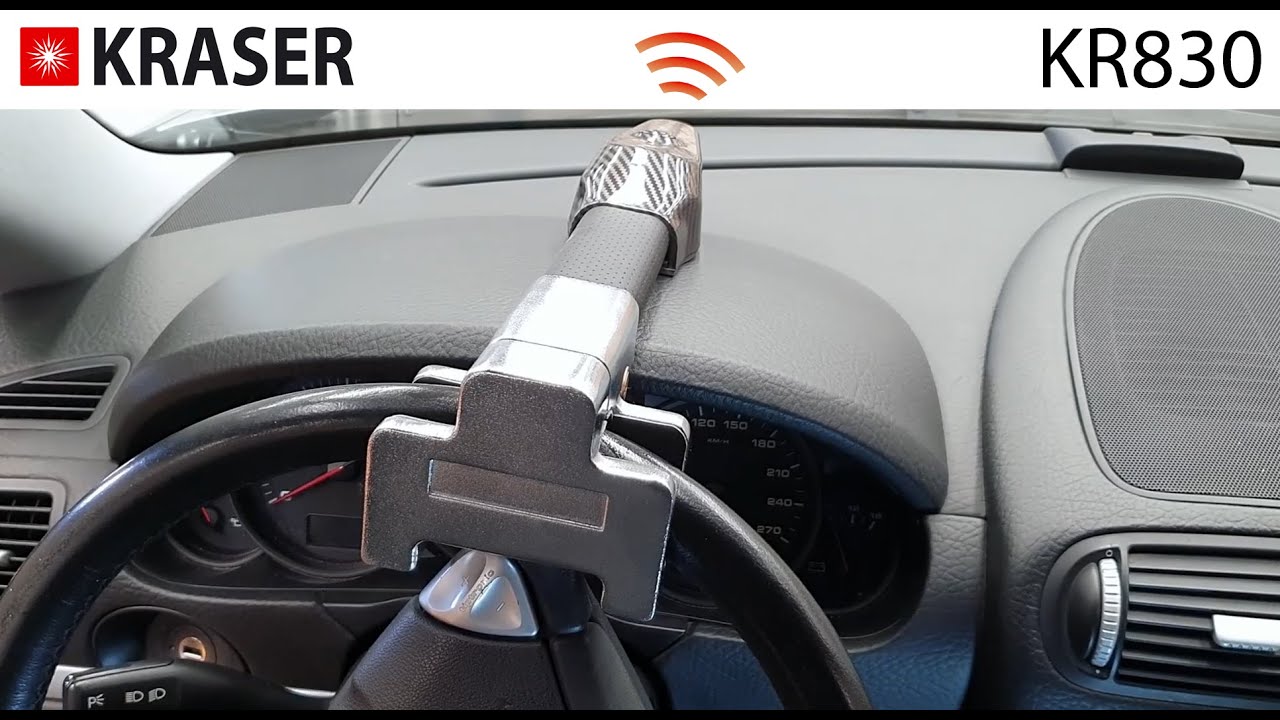 KRASER KR830 Stuurwiel Vergrendelen Alarm Stuurslot Auto Anti-Diefstal Slot Auto Vrachtwagen Caravan