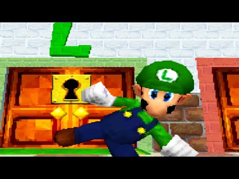 Super Mario 64 DS - 100% Walkthrough Part 6 No Commentary Gameplay - King Boo Battle & Luigi's Key