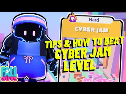 Tips & how to beat CYBER JAM CREATIVE LEVEL in FALL GUYS