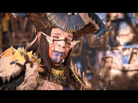 Aloy meets Chief Hekarro - Horizon Forbidden West