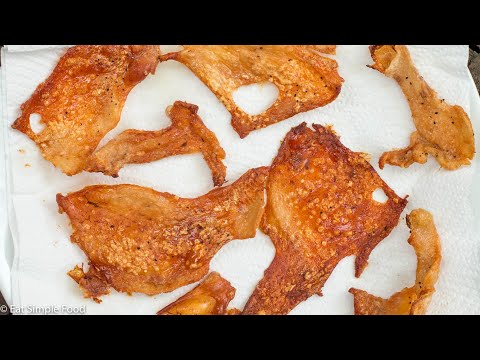 Crispy Oven Roasted Chicken Skins - AKA Cracklings Recipe - EatSimpleFood.com
