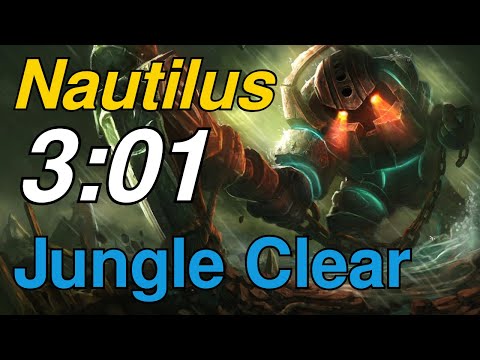 Nautilus jungle clear is ridiculous | 3:01 Blue Start (PBE)