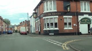 preview picture of video 'Stockbrook area. Derby streets by car in HD. September 2013'