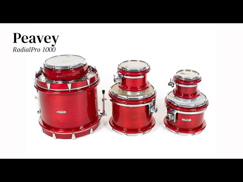 6 Pieces Red Peavey Drum Kit