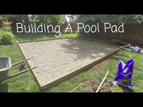 Building A Pool Pad & Intex Pool Setup