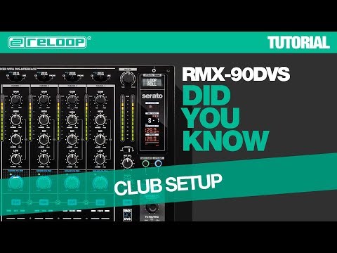 Reloop RMX-90 DVS DJ Club Mixer - How To Enter Club Setup Utility - Did You Know? (Tutorial)