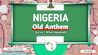 Nigeria National Anthem | Nigeria We Hail Thee Anthem (Old Lyrics) | #ENDSarS