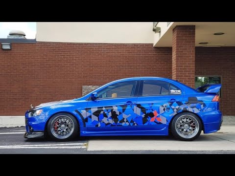 Driving with the windows down in an ETS V3 Extreme Straight Pipe Evo X (RIP Headphone Users)