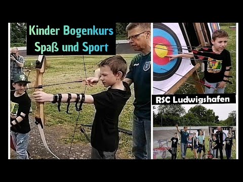 Bogenkurs für Kinder beim RSC Ludwigshafen. Bogenschießen lernen. Thomas Brugger Bogensport Extrem