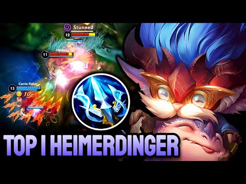 WILD RIFT HEIMERDINGER - TOP 1 HEIMERDINGER GAMEPLAY - EX SOVEREIGN RANKED