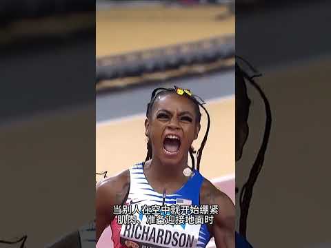 陆地小钢炮！1米57飞人跑姿碾压完美动作 #田径 #百米短跑 #运动员 #美女运动员