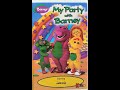 My Party With Barney 1998 VHS Kideo Starring Jacob
