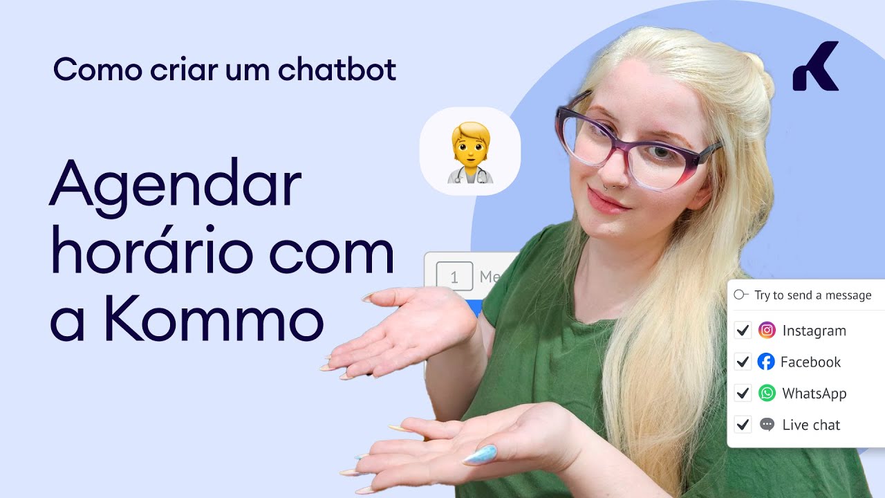 Como criar um chatbot para agendar horário de consultas com a Kommo