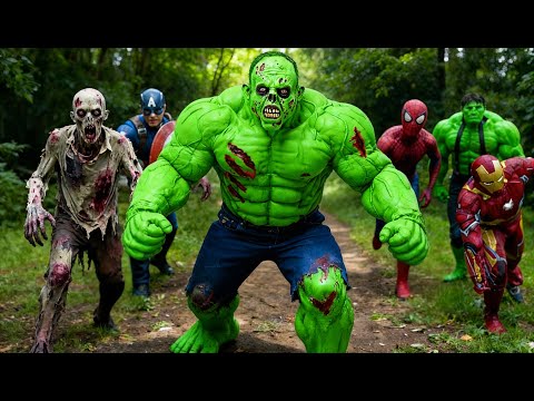 Zombie Hulk VS Superheroes!
