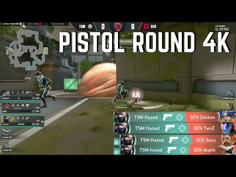 TSM hazed INSANE PISTOL ROUND AGAINST SENTINELS / Lower Bracket Final - Ludwig x Tarik Invitational