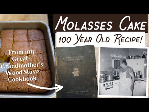 Molasses Cake - Old timey, 100-year-old recipe from the Home Comfort Wood Stove Cookbook!