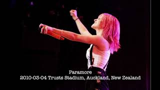 Paramore -  2010-03-04 Trusts Stadium, Auckland, New Zealand (Complete Audio)