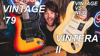Video thumbnail for Vintage Fender 1979 Stratocaster vs Vintera II 70's Strat | Old vs New by GUITARGUITAR