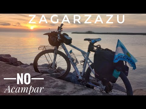 #14 D12 Zagarzazu. PROHIBIDO ACAMPAR. Pasada rápida por este lindo balneario. ARG/UY en bici locooo