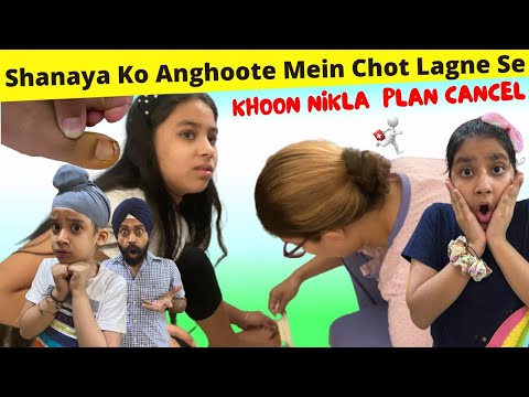 Shanaya Ko Anghoote Mein Chot Lagne Se Khoon Nikla - Plan Cancel | RS 1313 VLOGS