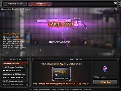 [CrossFire] Upgrade Holy Shotgun To Holy Shotgun Gold - [Đột Kích] Nâng cấp Holy Shotgun Gold.