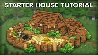 Minecraft: Building a Cozy Survival Starter House Tutorial