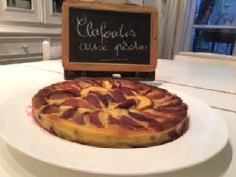 Clafoutis aux Pêches (Blanches, jaunes, et de vigne)