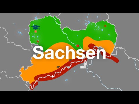 Sachsen - Freistaat in Karten