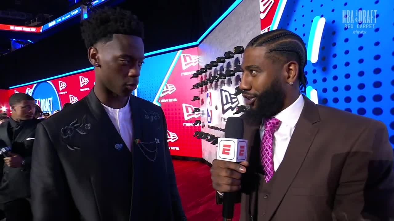 AJ Dybantsa and Darryn Peterson preview the draft from the red carpet | NBA on ESPN