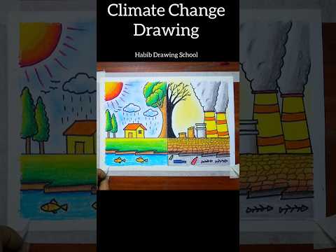 Environment drawing #shorts #drawing #habibdrawingschool