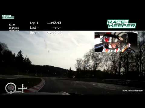 Markus Palttala driving Marc VDS BMW Z4 GT3 two-seater on the Nordschleife 24.4.15