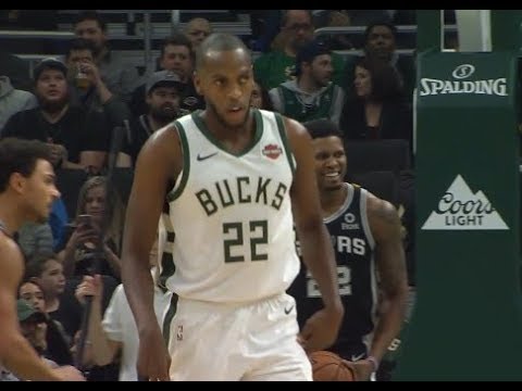 Khris Middleton Highlights vs Spurs RS19G19 - 21 Pts (24.11.18)