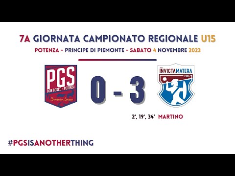 UNDER15 | Gli highlights di PGS Potenza - Invicta Matera (0-3)
