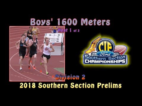 2018 TF - CIF-ss Prelims (D2) - 1600 (Boys, Heat 1 of 3)