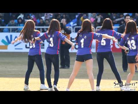 120311 K-LEAGU.INCHEON UNITED opening match at halftime event Apink mymy Naeun 손나은
