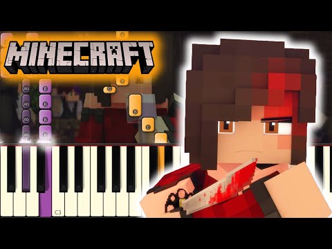 Pianthesia - Nightmares - A Minecraft Music Video [Piano Tutorial]