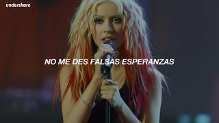 Christina Aguilera - Falsas Esperanzas (Letra/Lyrics)