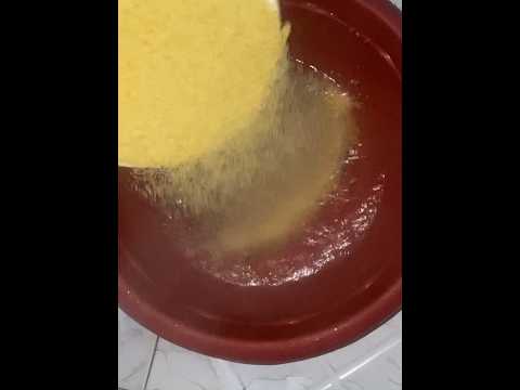 How to make Eba in Nigeria. Boiled & Garri. #shorts #howto #trending