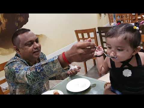 Mahika Having Ice-cream for First time #baby #icecream