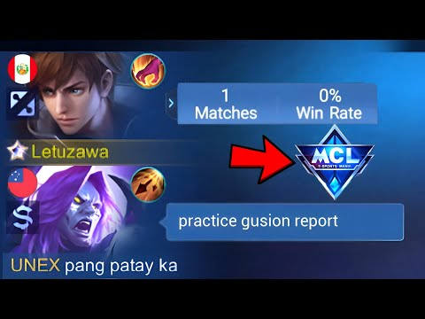 GUSION PRACTICE PRANK IN MCL!🤣 (team shocked my real winrate)