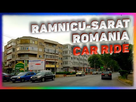 From The RAMNICU SARAT Town Towards The City Of Buzau, Romania. Car Ride. Dance music