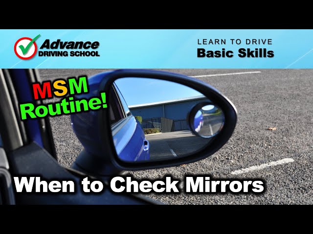 When To Check Your Mirrors